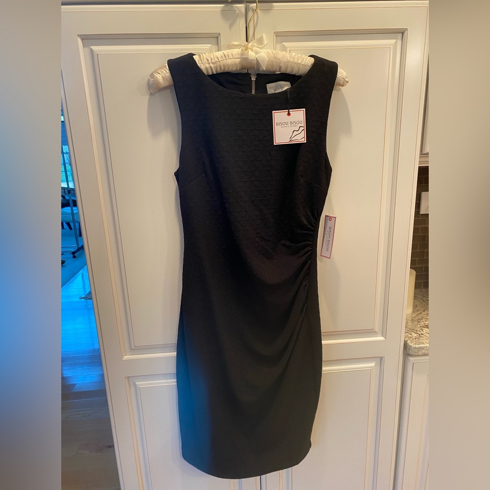 Bisou Bisou Black Textured Dress